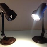 Pair of bedside lamps Metal vintage 70s spots
