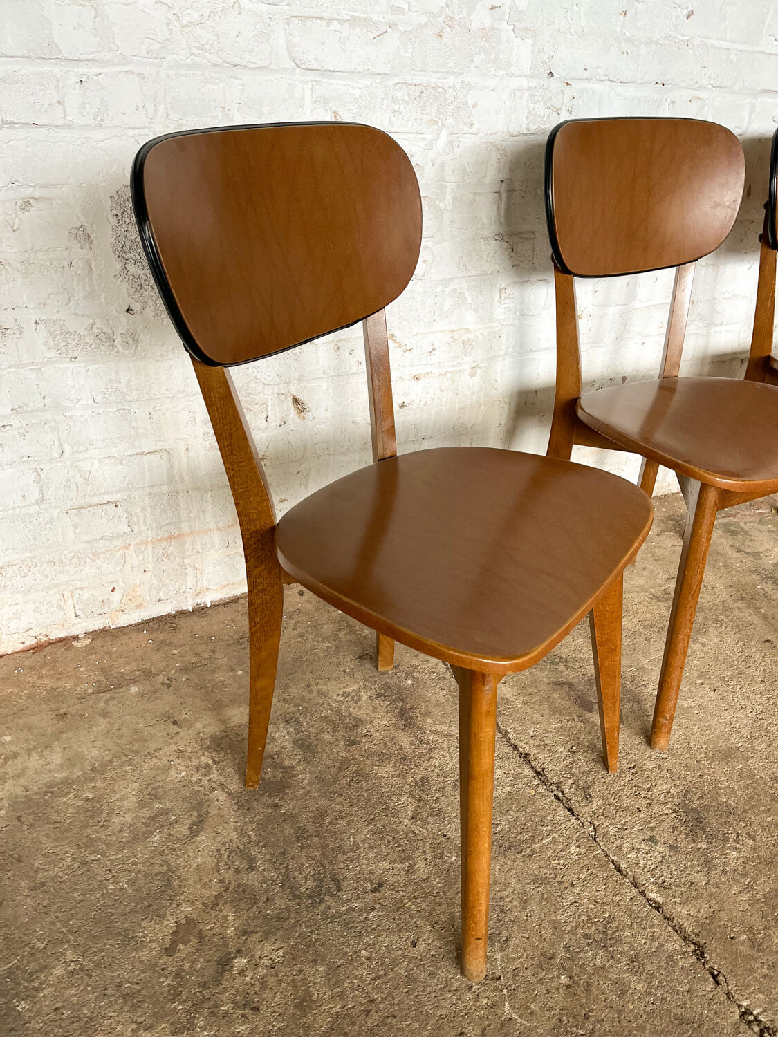 Série de 4 chaises bistrot années 60