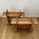Pair of shelves/bookcases in elm by Roland Haeusler for Maison Regain.