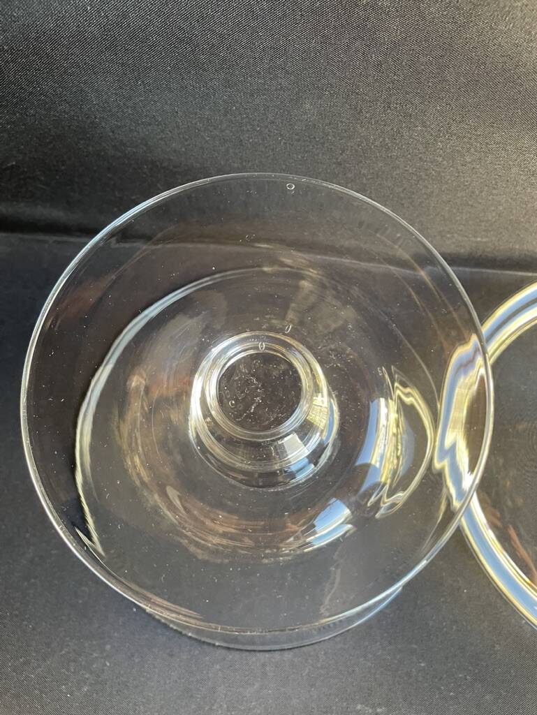 Grand compotier couvert – cristal soufflé uni