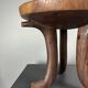 Handmade midcentury African tribal Jimma or Oromo tripod stool side table
