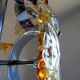 Lustre 6 fires Mazzega Murano vintage 70s