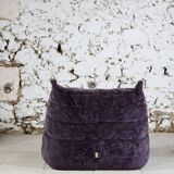 Chauffeuse 1 place Togo aubergine par Michel Ducaroy pour Ligne Roset