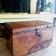 19th century leather chest