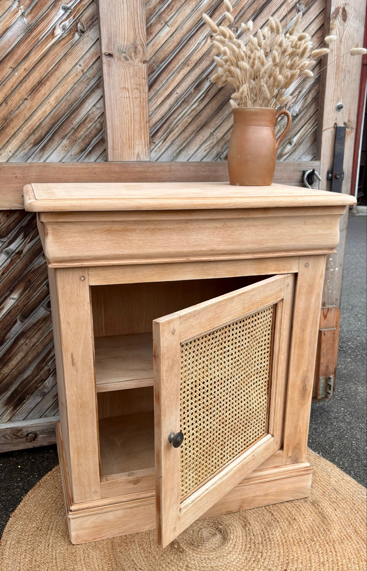 Buffet rénové : 1 porte + 1 tiroir - confiturier , meuble vasque …