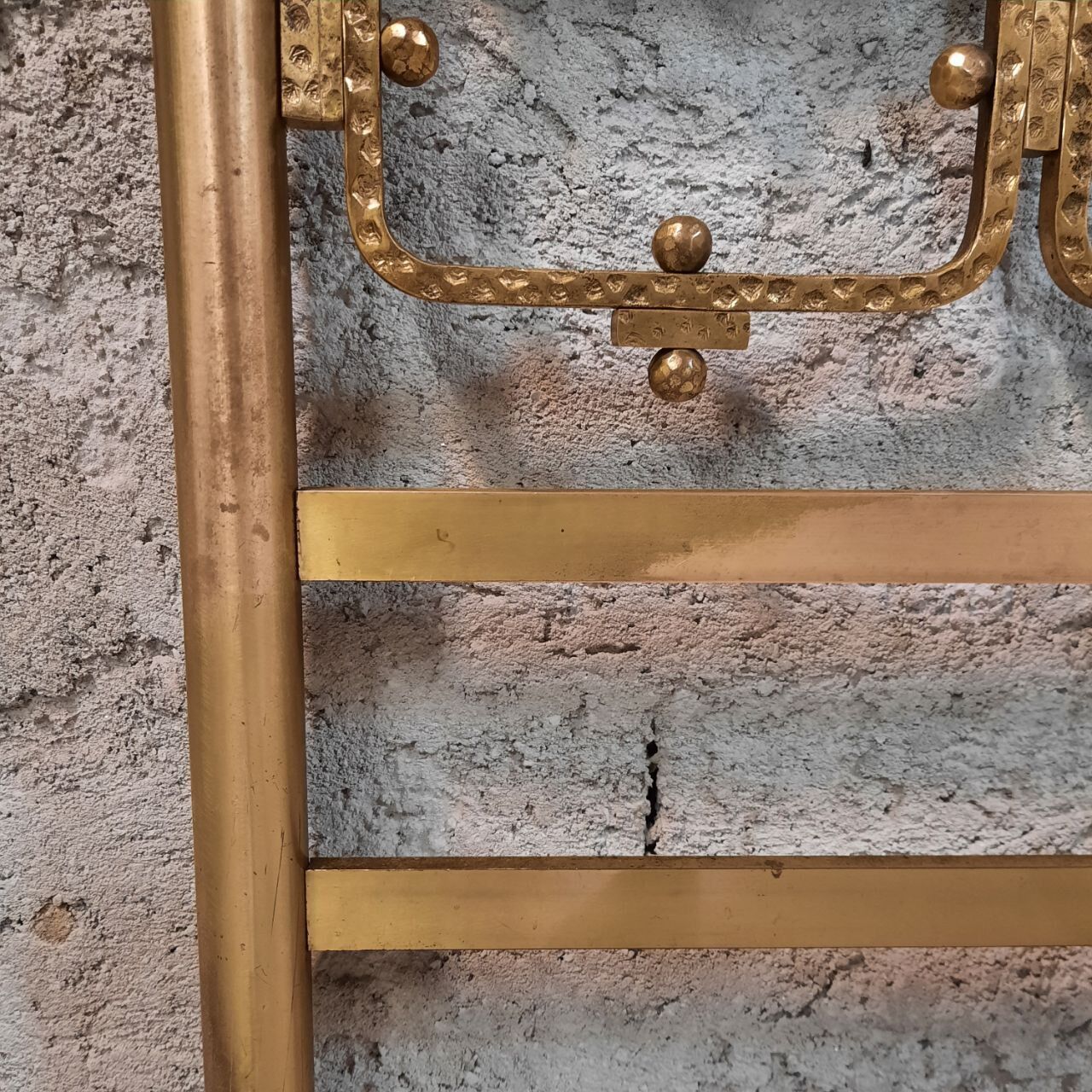 1960s / 70s bed design in gilded brass.