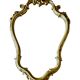 Miroir mural style baroque ancien moulures dorées