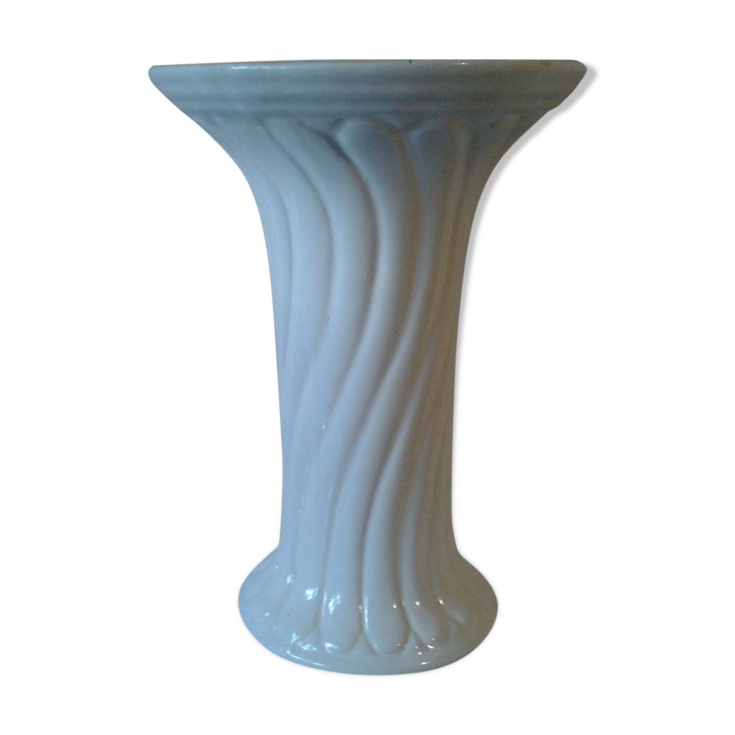 Ceramic vase, twisted empire style