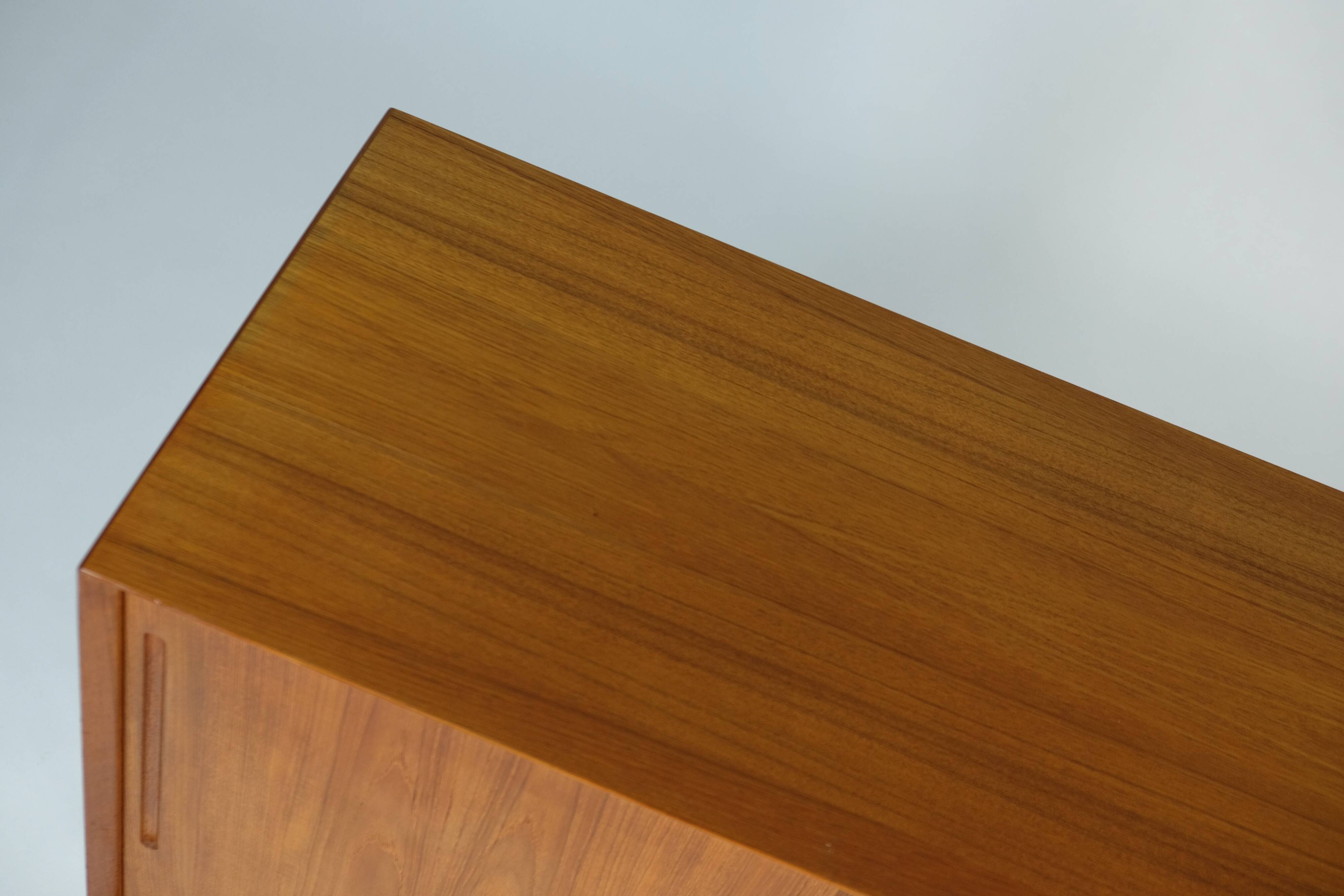 Vintage Danish Design Teak Kommode Sideboard by Christian Linneberg 1960s  Mid-Century