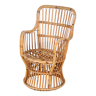 1950s rattan armchair from the Netherlands