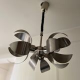 3-flower chrome chandelier