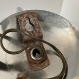 Chrome and ribbed glass wall lights from the 60s (X2)