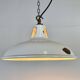 Industrial White Enamel Factory Pendant Lamp from Thorlux, 1960s