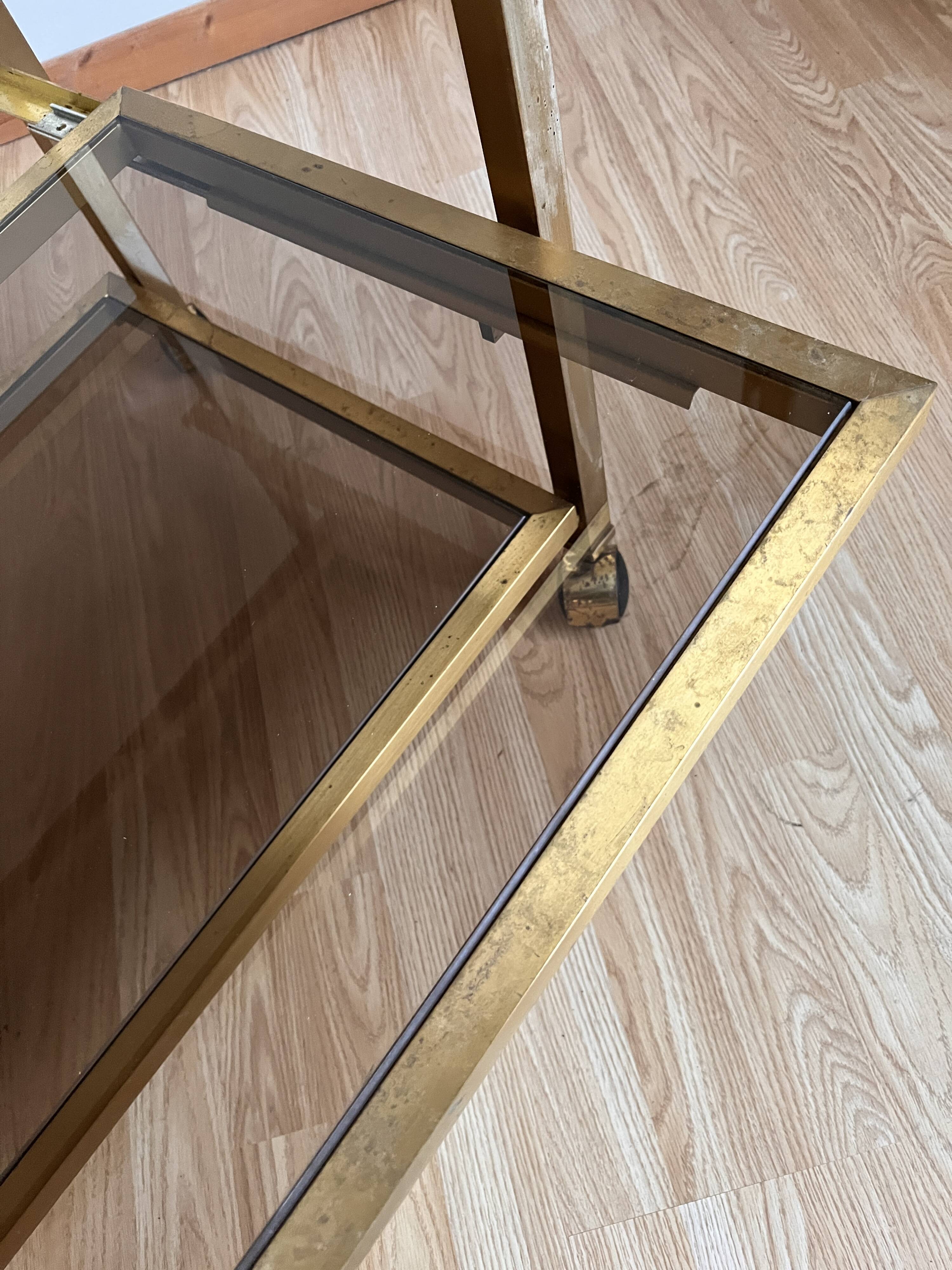 Glass and gold dessert