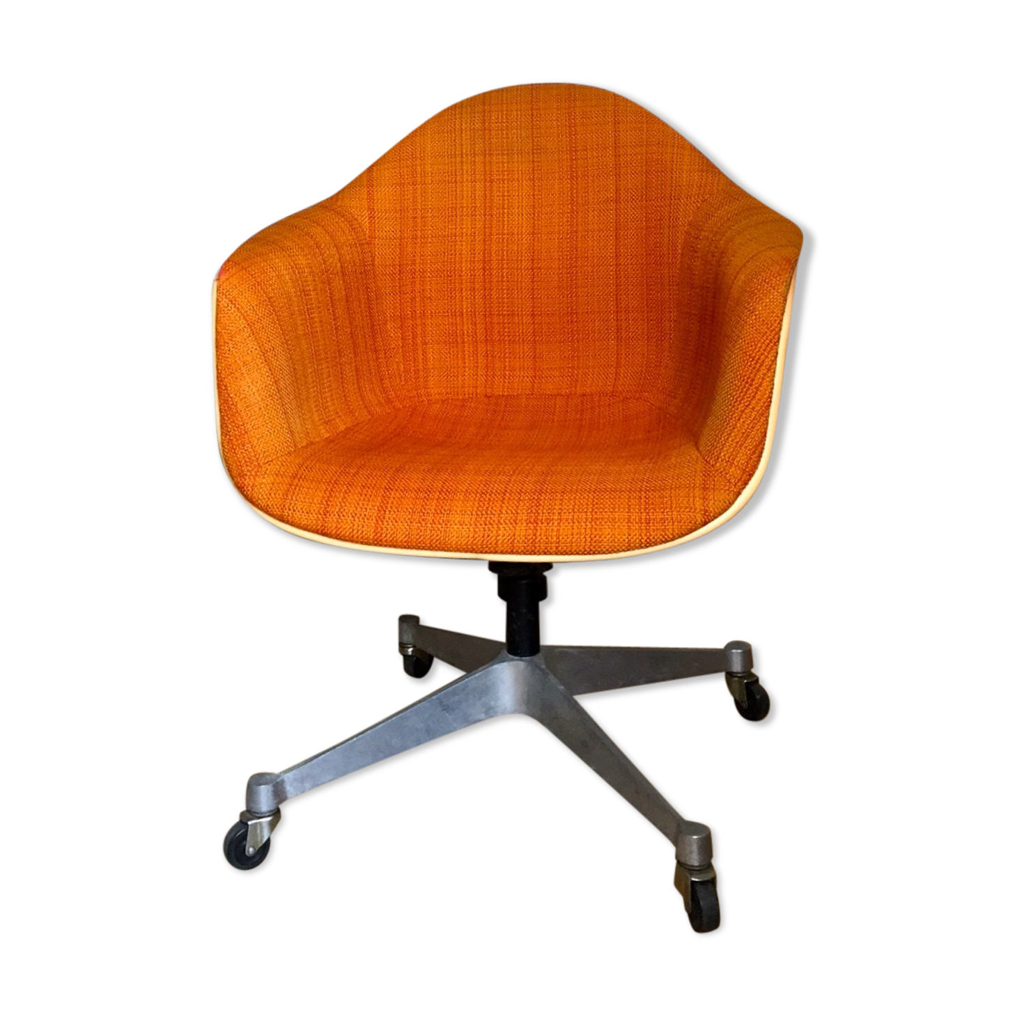 Herman Miller orange office armchair