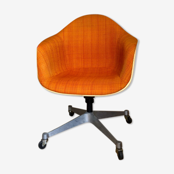 Herman Miller orange office armchair
