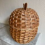 Small wicker basket sculpture