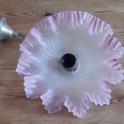 Suspension en verre opalin 1900