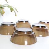 Verreco bowls in grey smoked glass