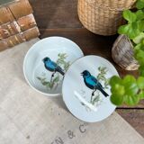 Round porcelain box "bird"