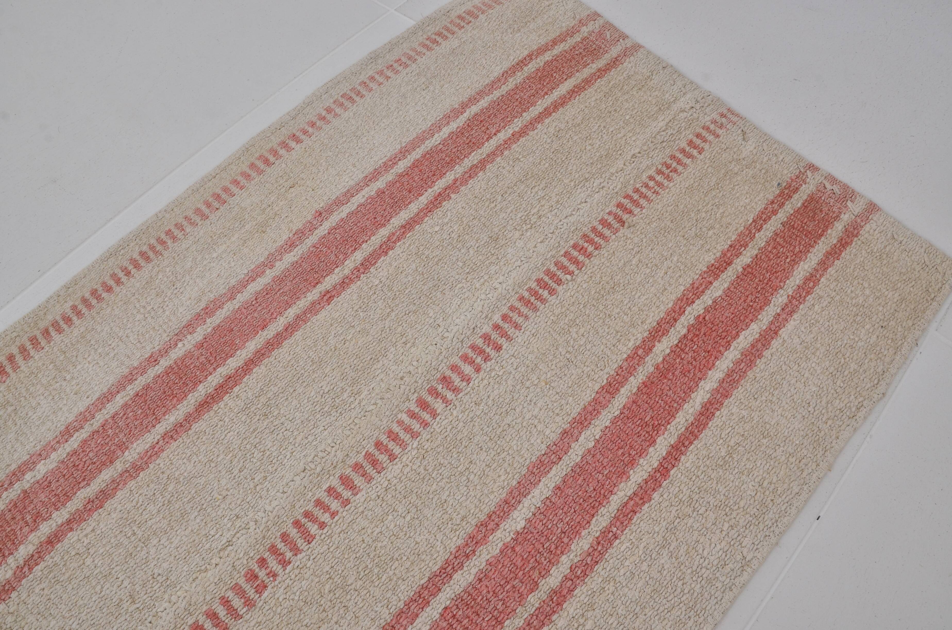 Small Neutral Hemp Kilim sku3925