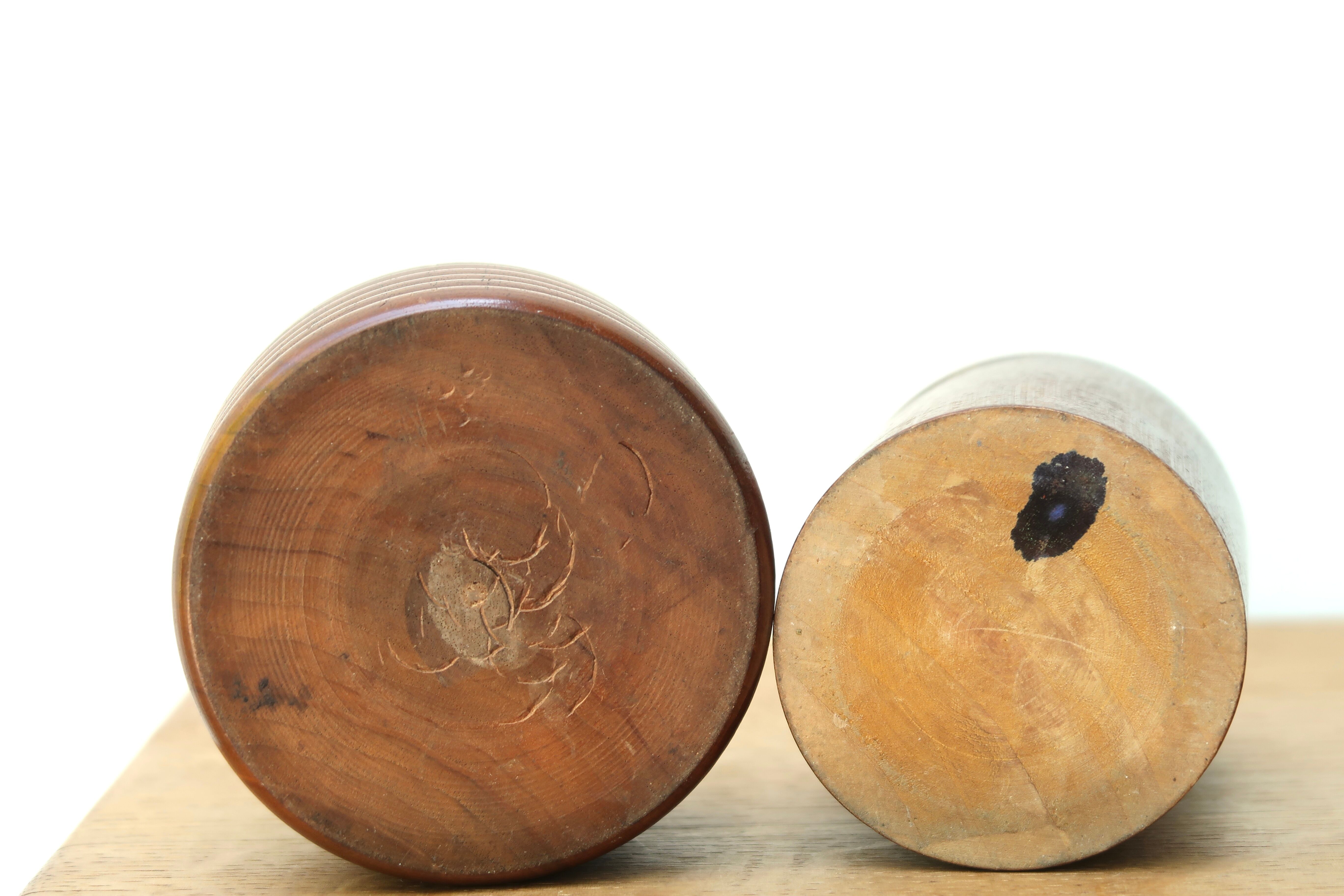 Two wooden boxes, 50s