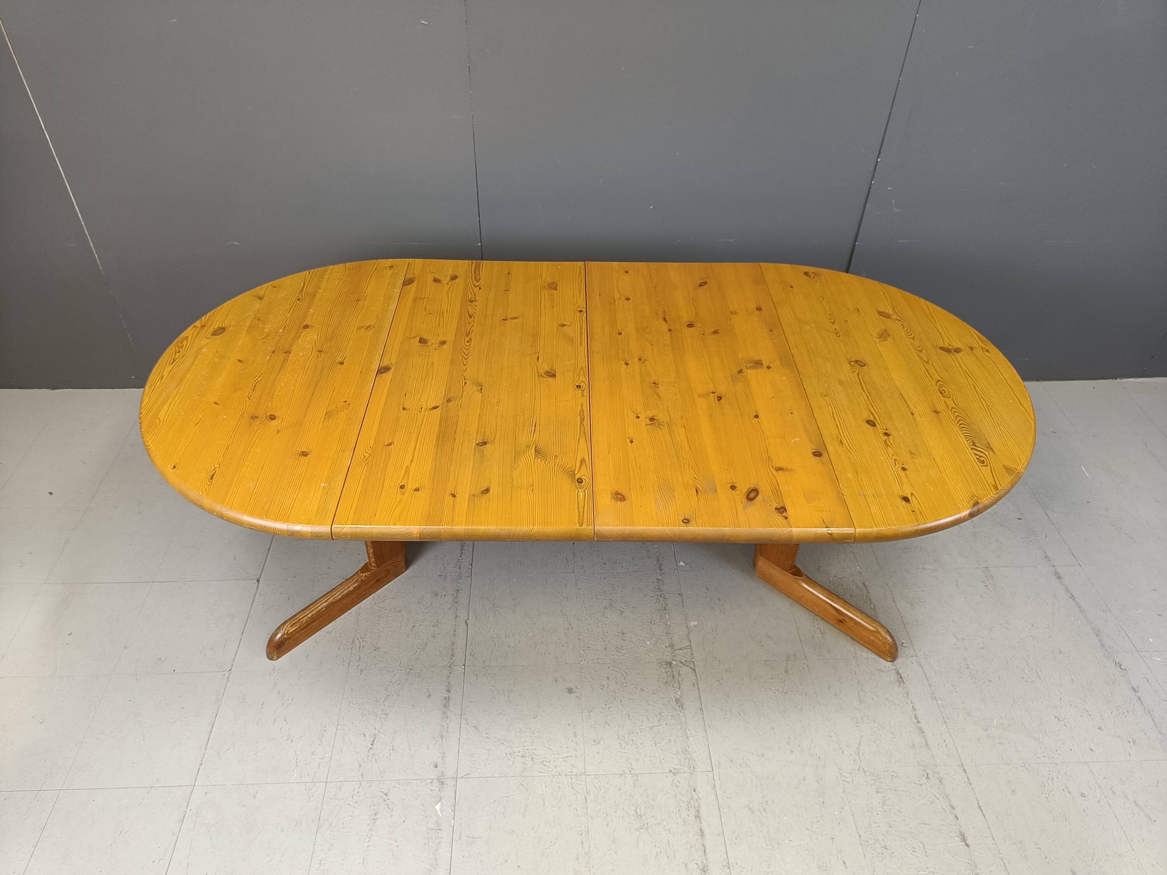 Rainer Daumiller pine wood dining set for Hirtshals Savvaerk - set of 4
