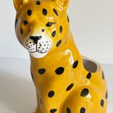 Pot leopard ceramic cache vintage