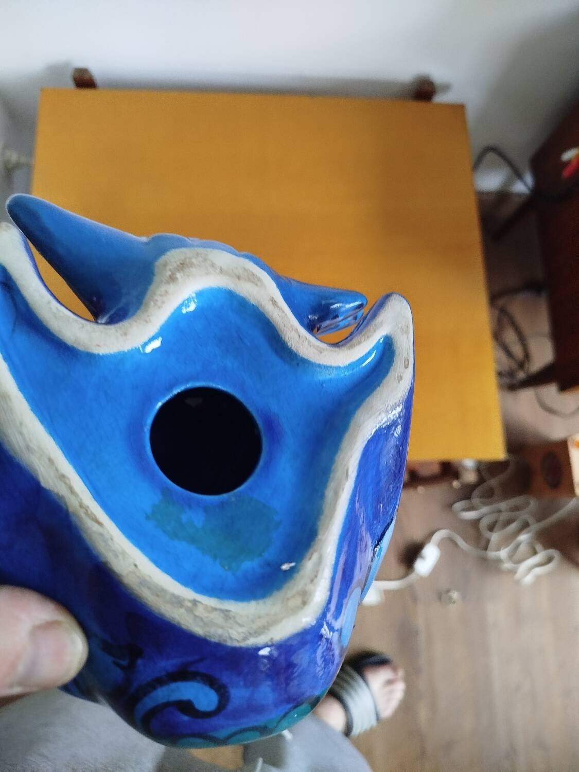 Italian ceramic dove, Rimini Blu – Aldo Londi Bitossi, 1920s
