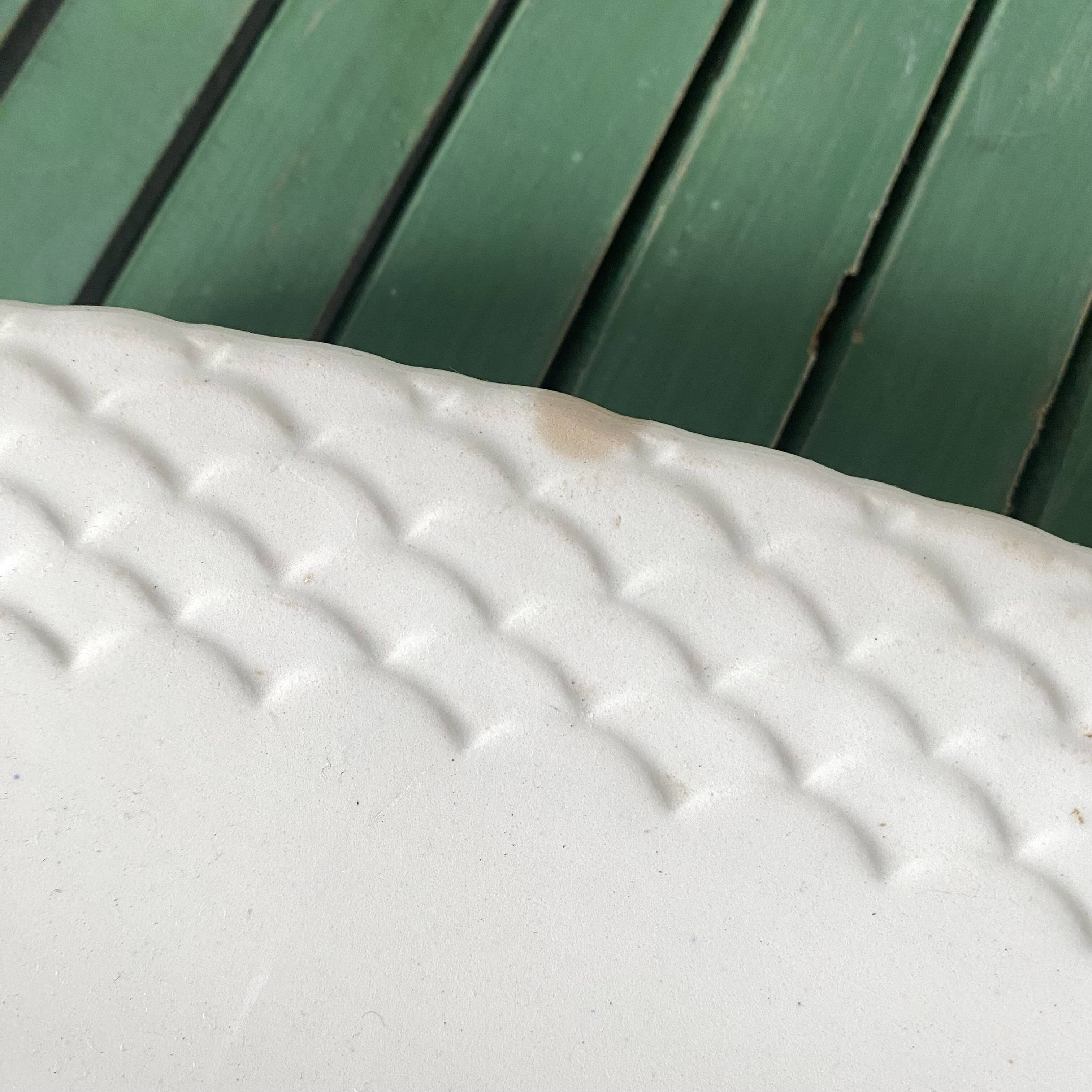 Large oval Gien fish dish, Halong Bay model