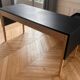 Leather draped desk