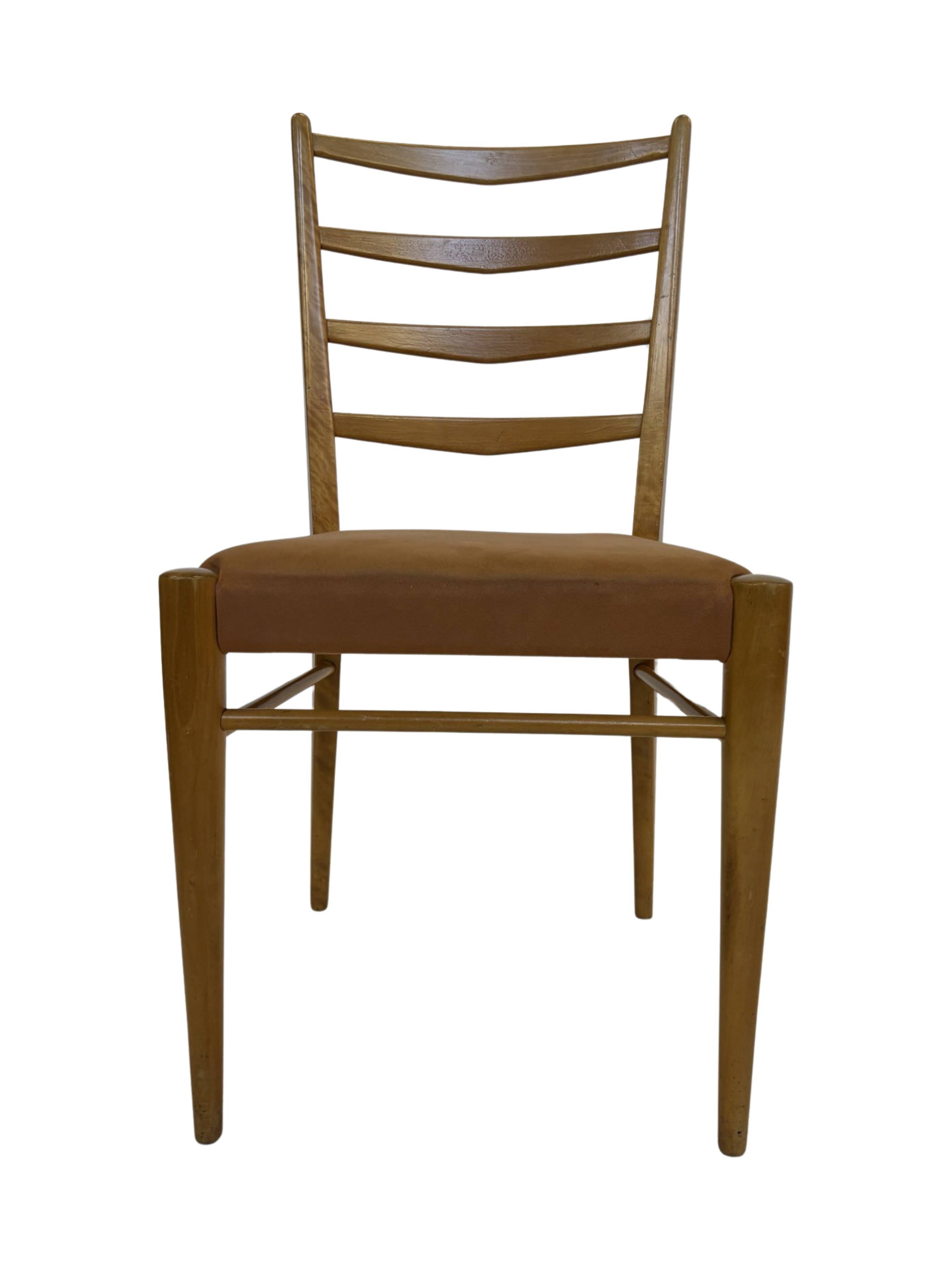 Set of 4 vintage chairs Cees Braakman Pastoe ST09 50's