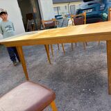 Vintage extendable table from the 60s - central extension.