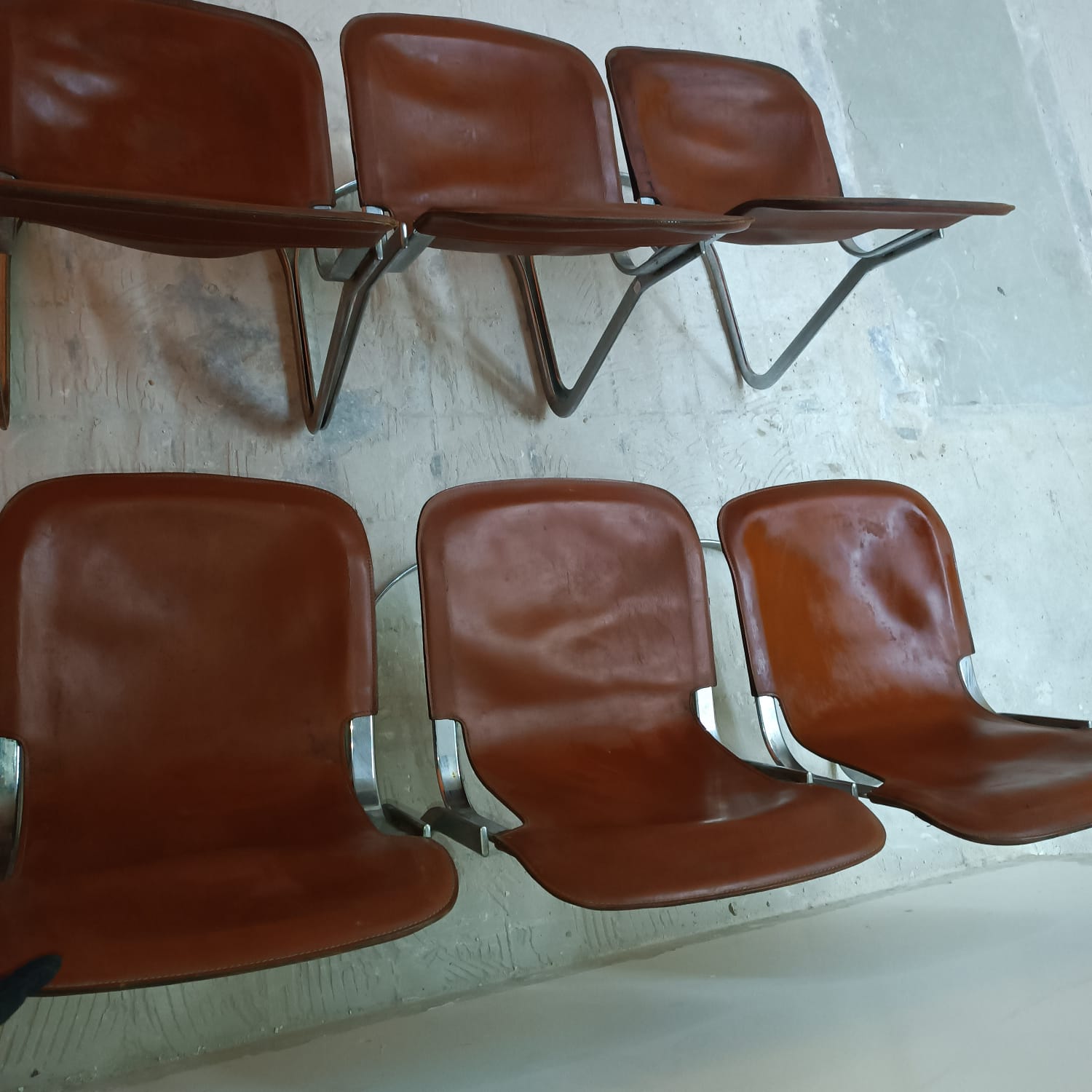Series of 6 chairs Cidue, Italy circa 1970