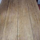 Table workshop footing vintage steel tray planks wood planks