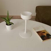 Vintage Scandinavian Ikea candlestick in Opaline.