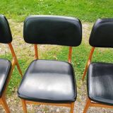 Series of 6 old Scandinavian design chairs