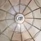 Mother-of-pearl and brass pendant lamp from the 60s and 70s