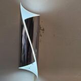 Pair of 70s/80s bidirectional chrome wall lights