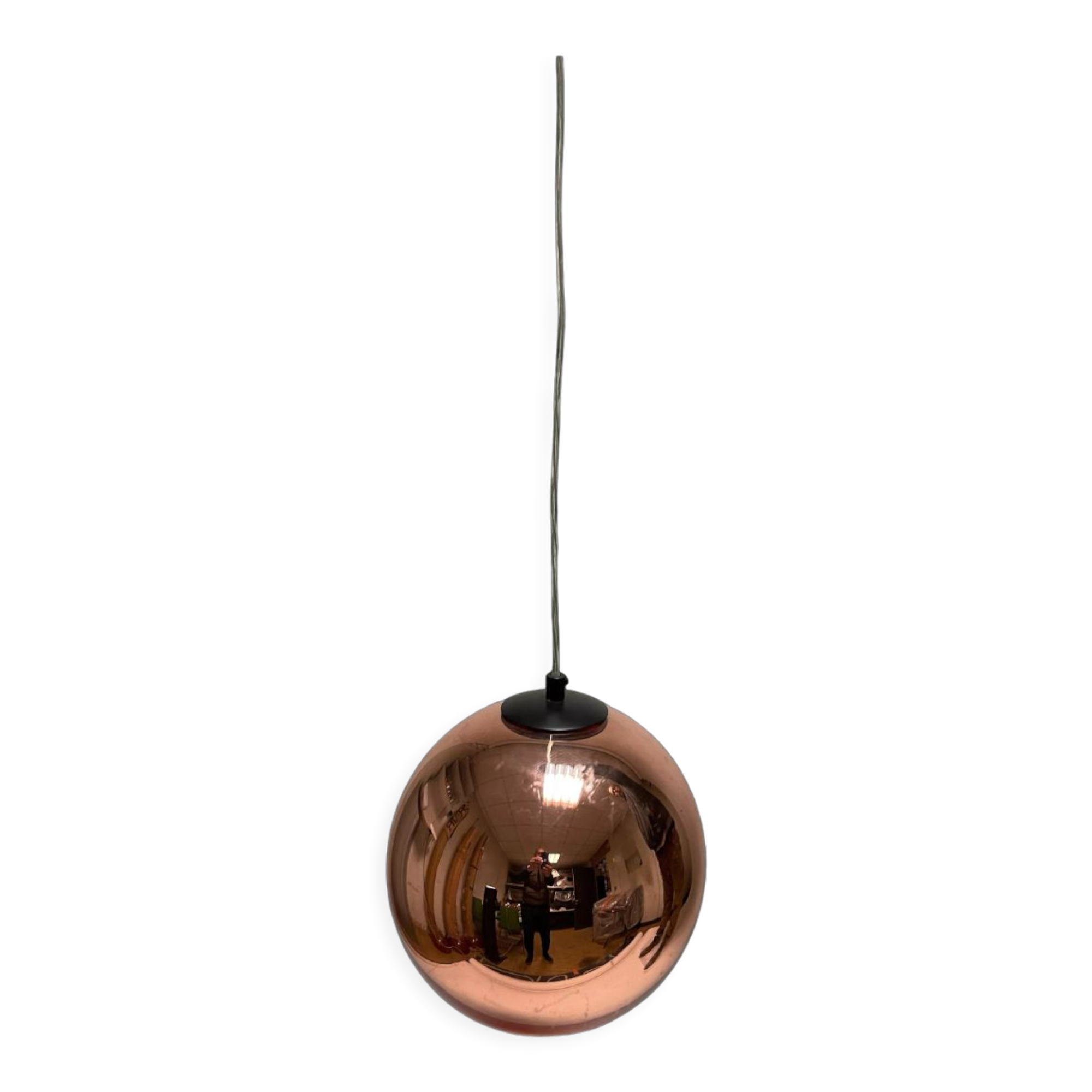 Suspension copper round 25cm