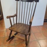 Rocking chair en bois massif