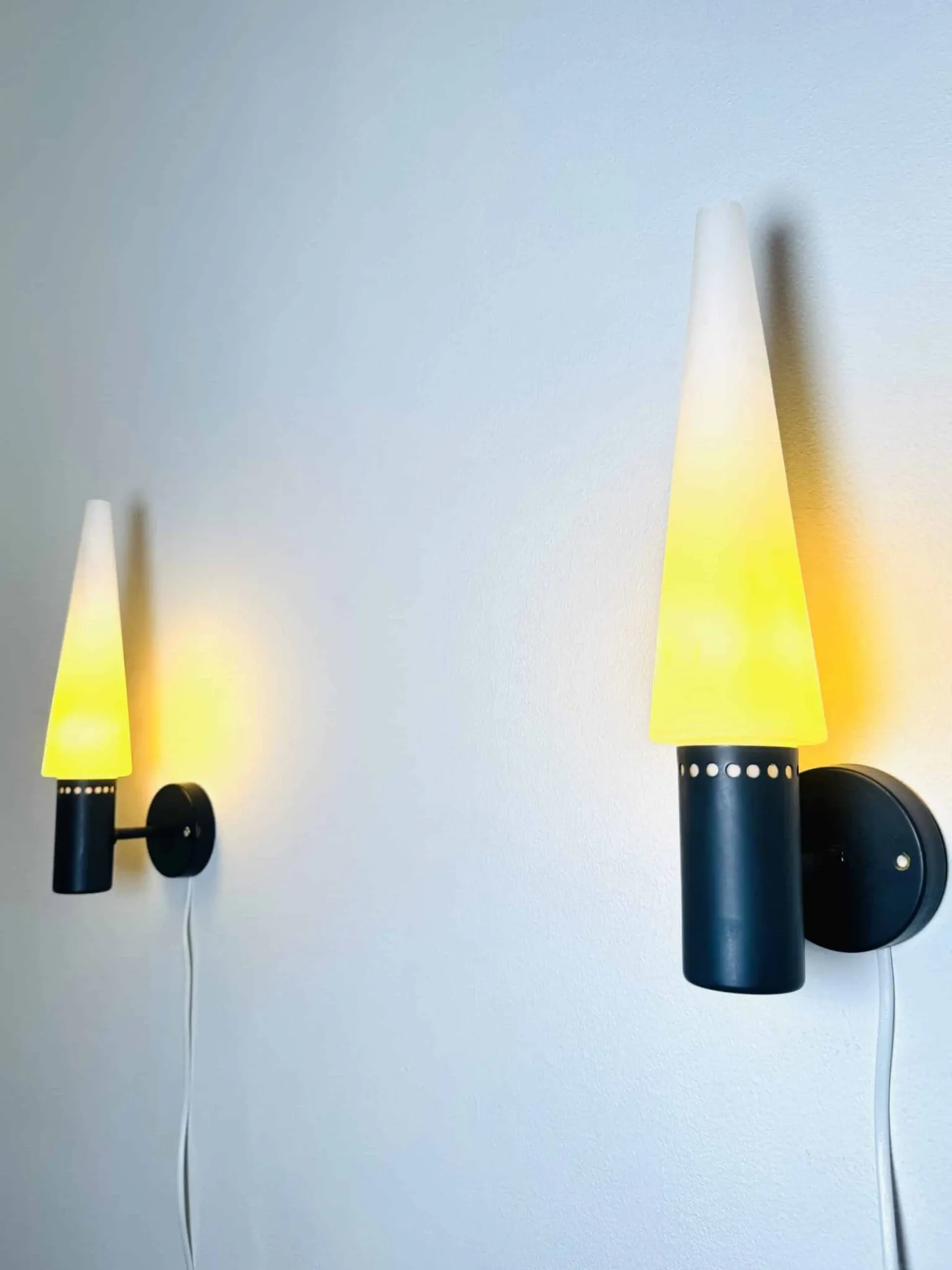 Wall sconces S-1986 by Hans-Agne Jakobsson for Markaryd, Sweden, 1960s.