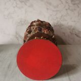 Table lamp gilded wood and stones