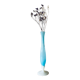 Vase ancien en opaline bleue et blanche