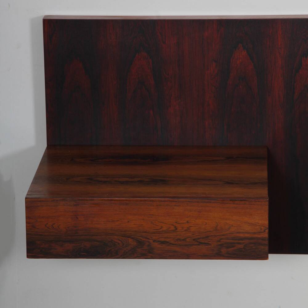 Scandinavian rosewood headboard, 1960