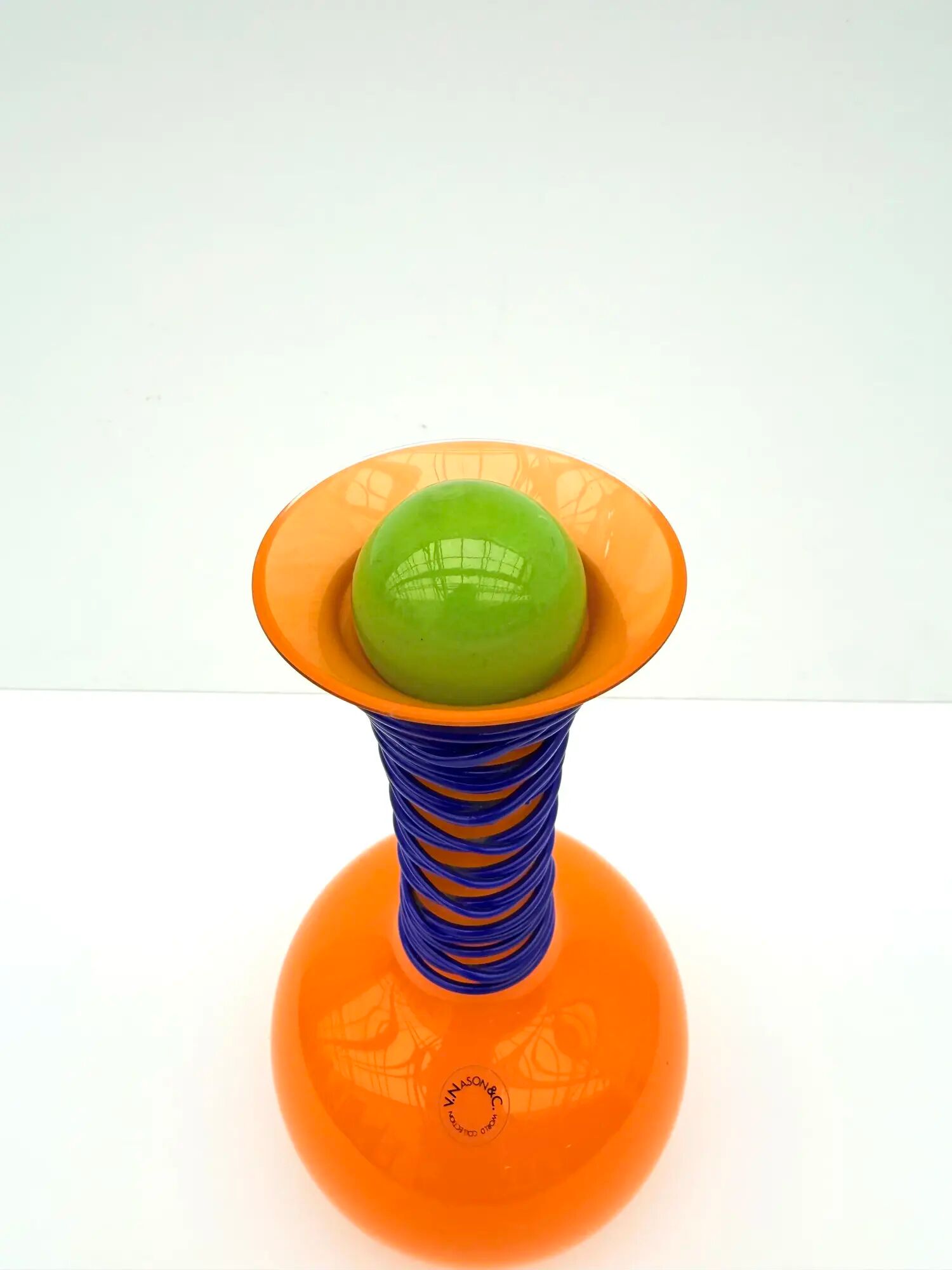 Bottle by Vincenzo Nason & Cie in Murano glass, Italy 1980