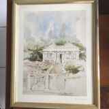 Watercolour by Fr. Hennequet - Reunion Island