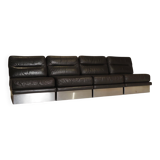 Roche Bobois French lounge chair set from the 1970s