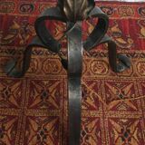 Wrought iron floor lamp with 5 light arms, 1940