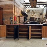 Large patinated workshop furniture
